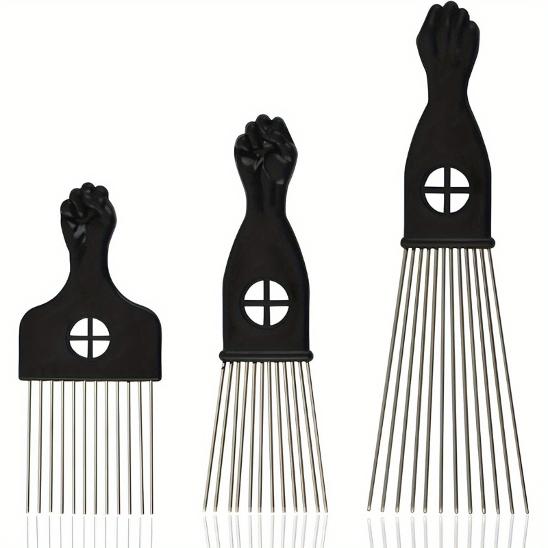Afro Pick Comb - Set di prelievo per capelli afro