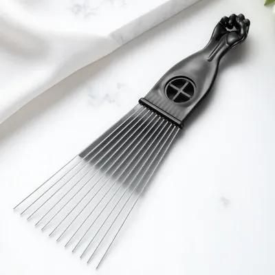 Afro Pick Comb - 2 Pezzi Pettine in Acciaio Inox