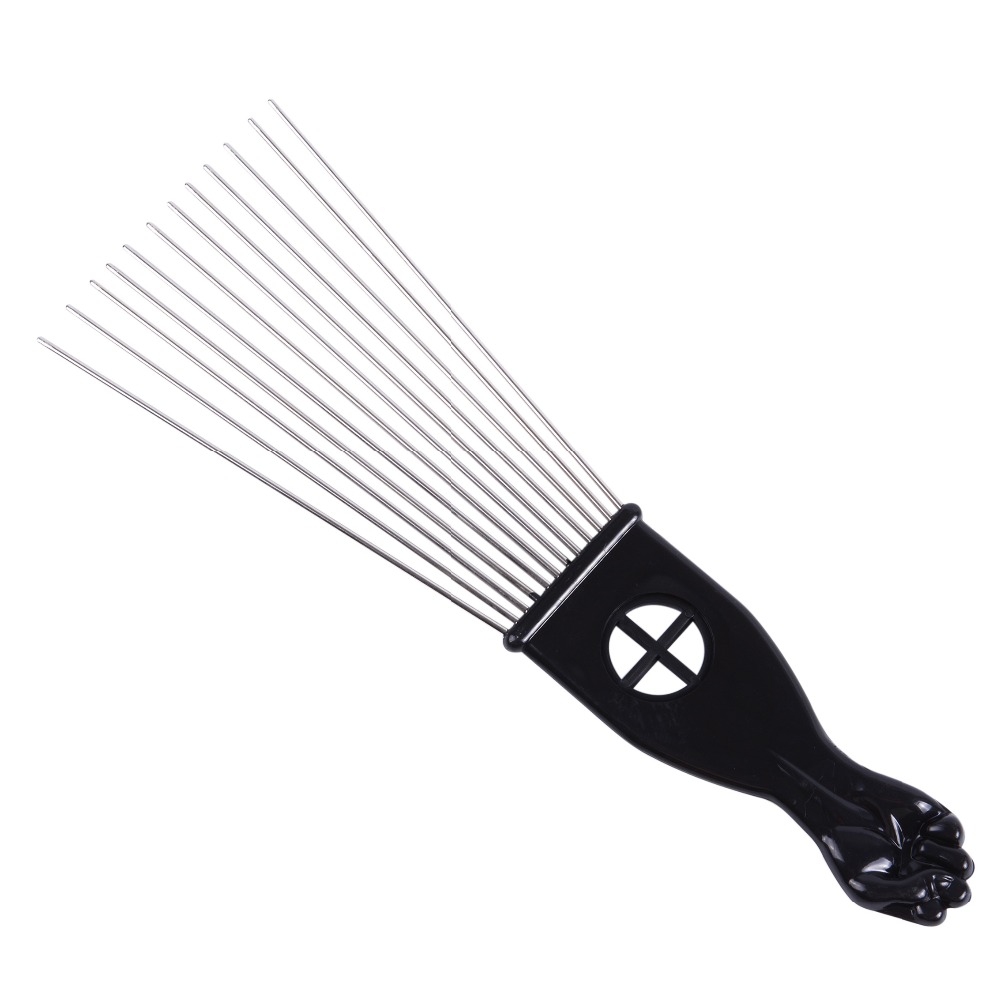 1 pz salone uso metallo nero a - Afro Pick Comb recensione e prezzo