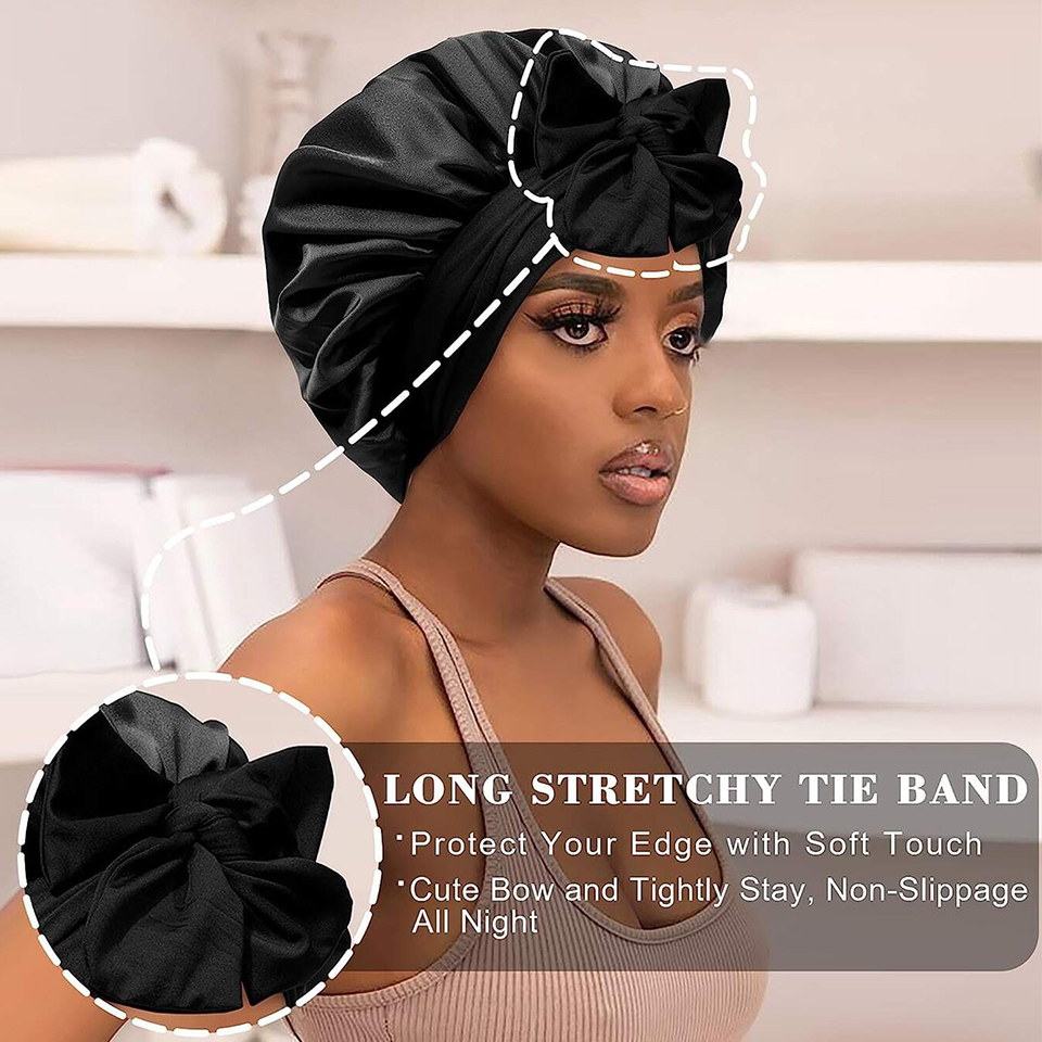 Cappello da notte solido in ra - Satin Hair Bonnet recensione e prezzo