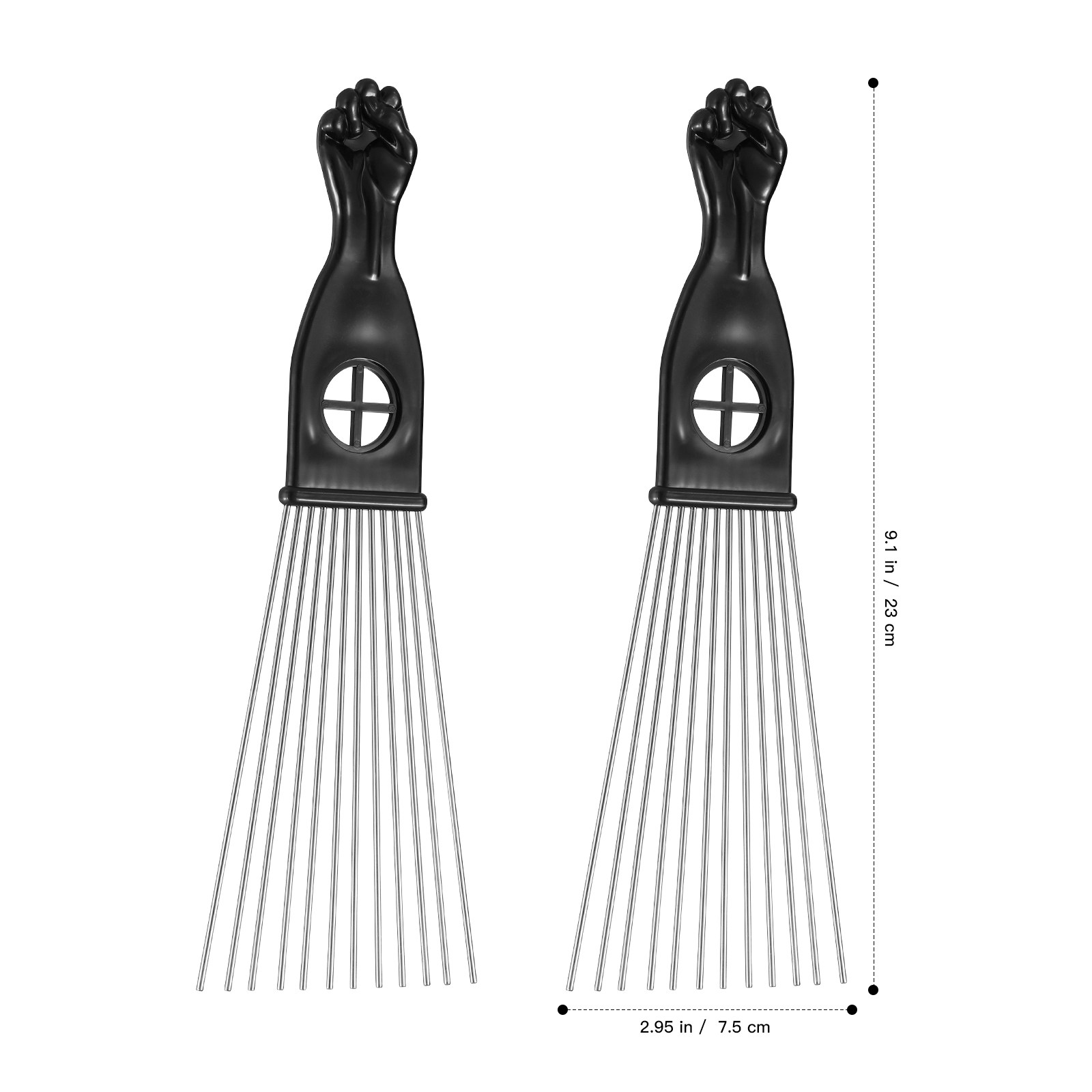 2 Pezzi Pettine in Acciaio Ino - Afro Pick Comb recensione e prezzo